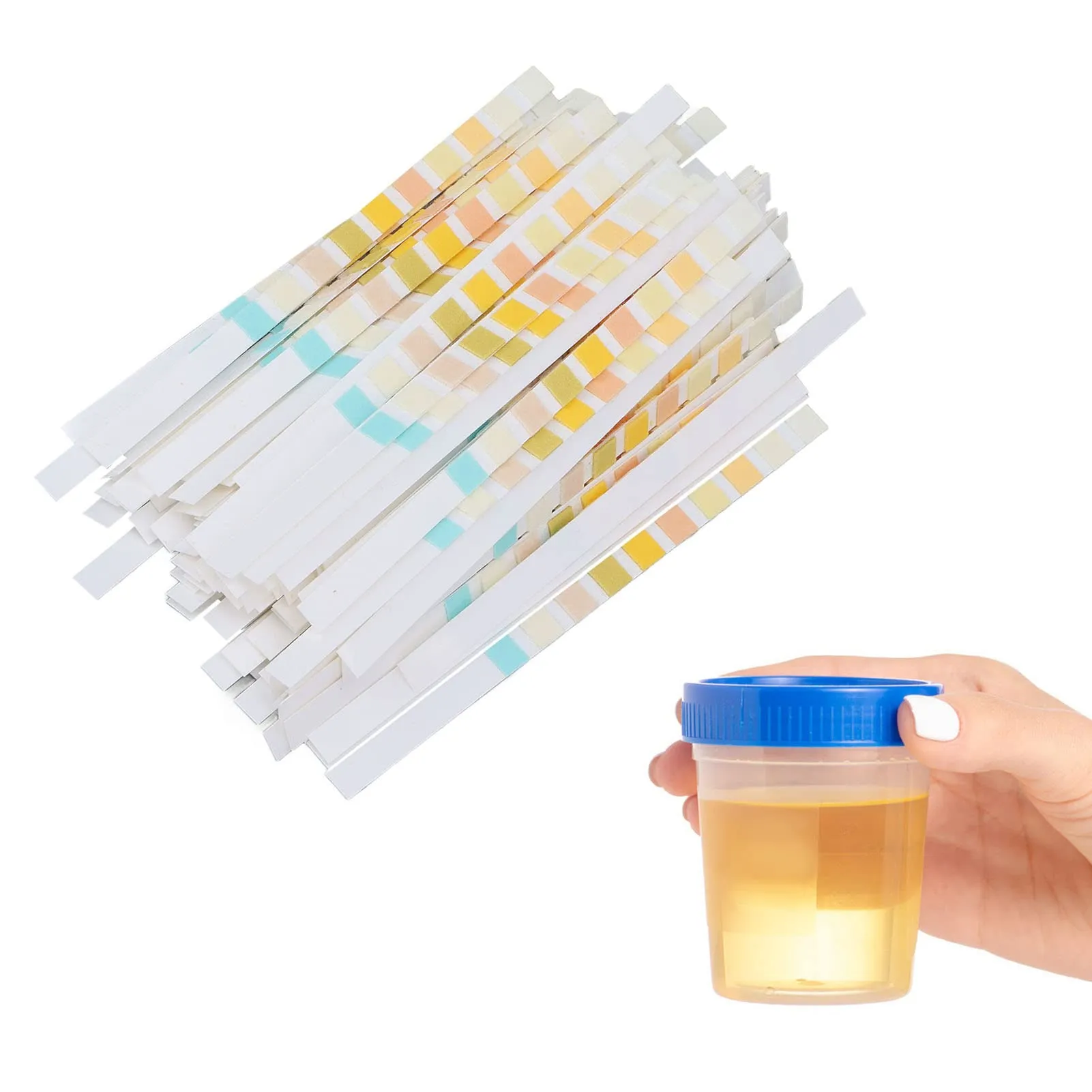 100pcs Ketone Urine Test Strips, Easy to Operation Ketosis Measuring Sticks Kit Accurate Fast Measurement Ketones Level Monitor Test Strip