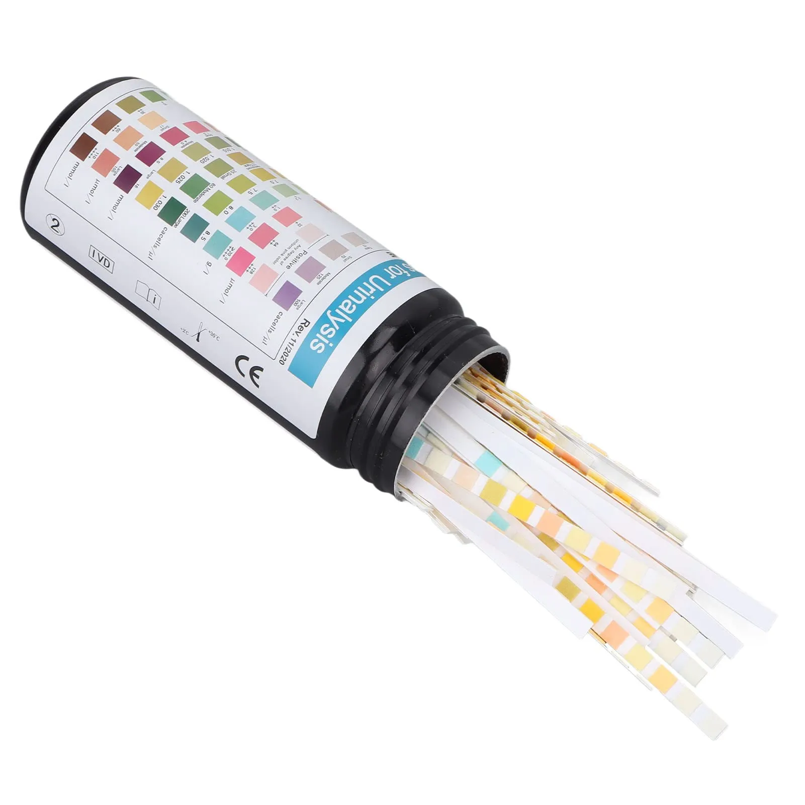 100pcs Ketone Urine Test Strips, Easy to Operation Ketosis Measuring Sticks Kit Accurate Fast Measurement Ketones Level Monitor Test Strip