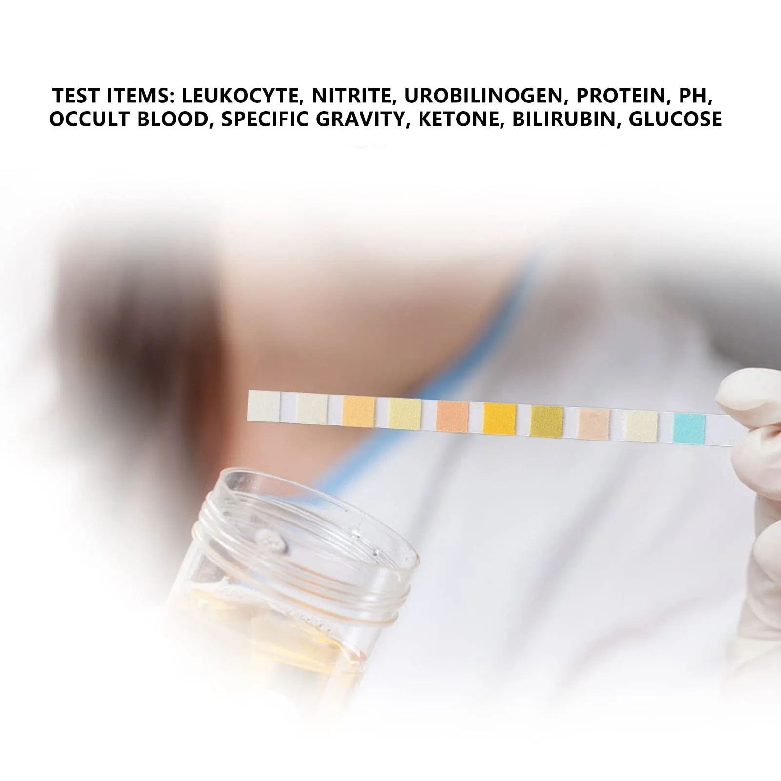 100pcs Ketone Urine Test Strips, Easy to Operation Ketosis Measuring Sticks Kit Accurate Fast Measurement Ketones Level Monitor Test Strip