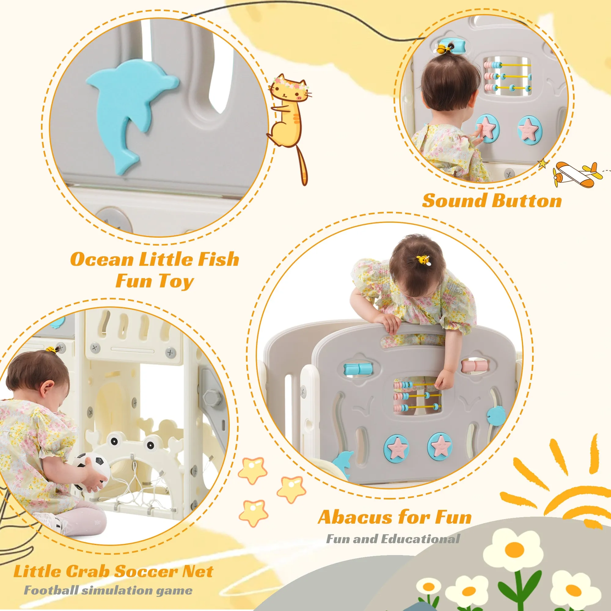 11 in 1 Toddler Slide Set