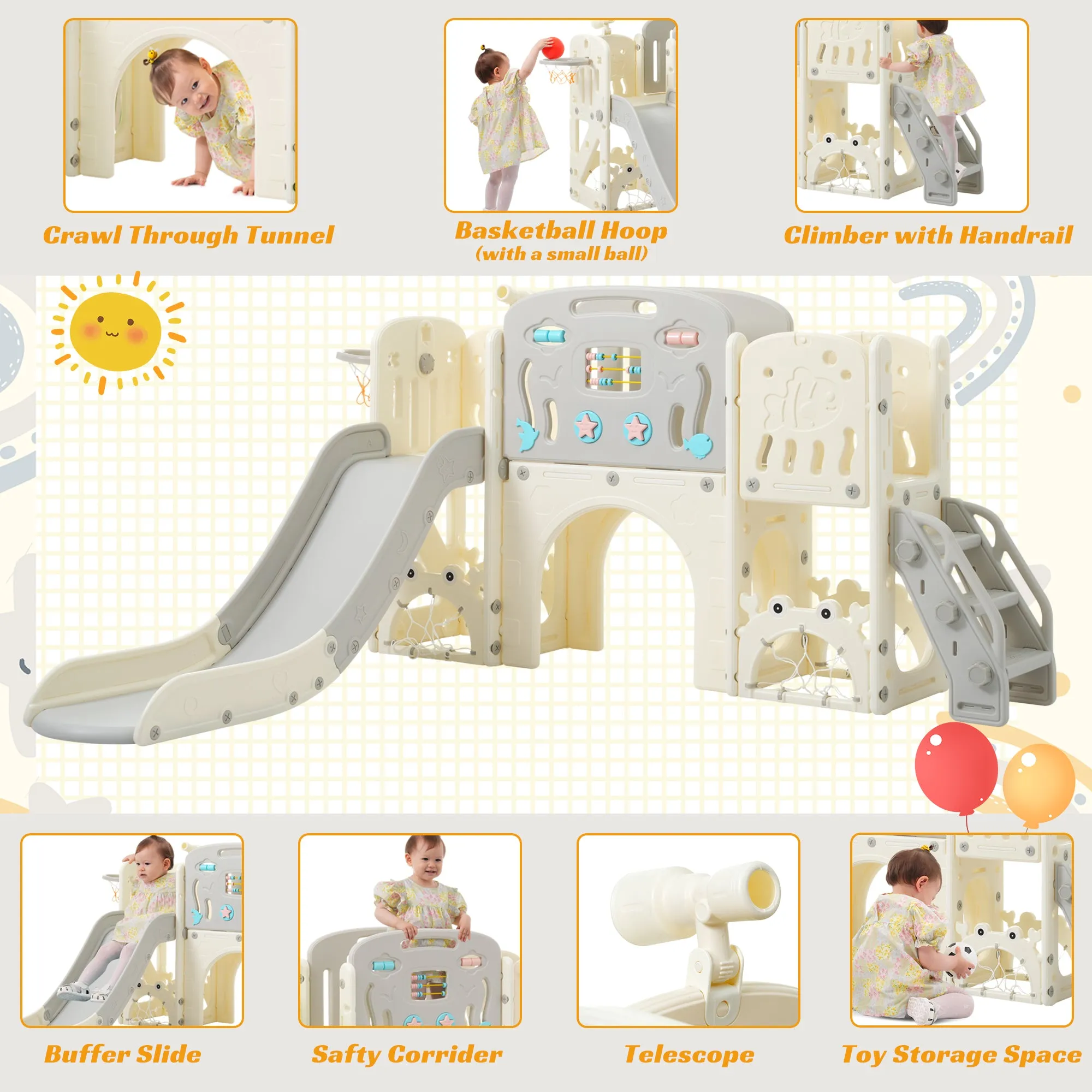 11 in 1 Toddler Slide Set