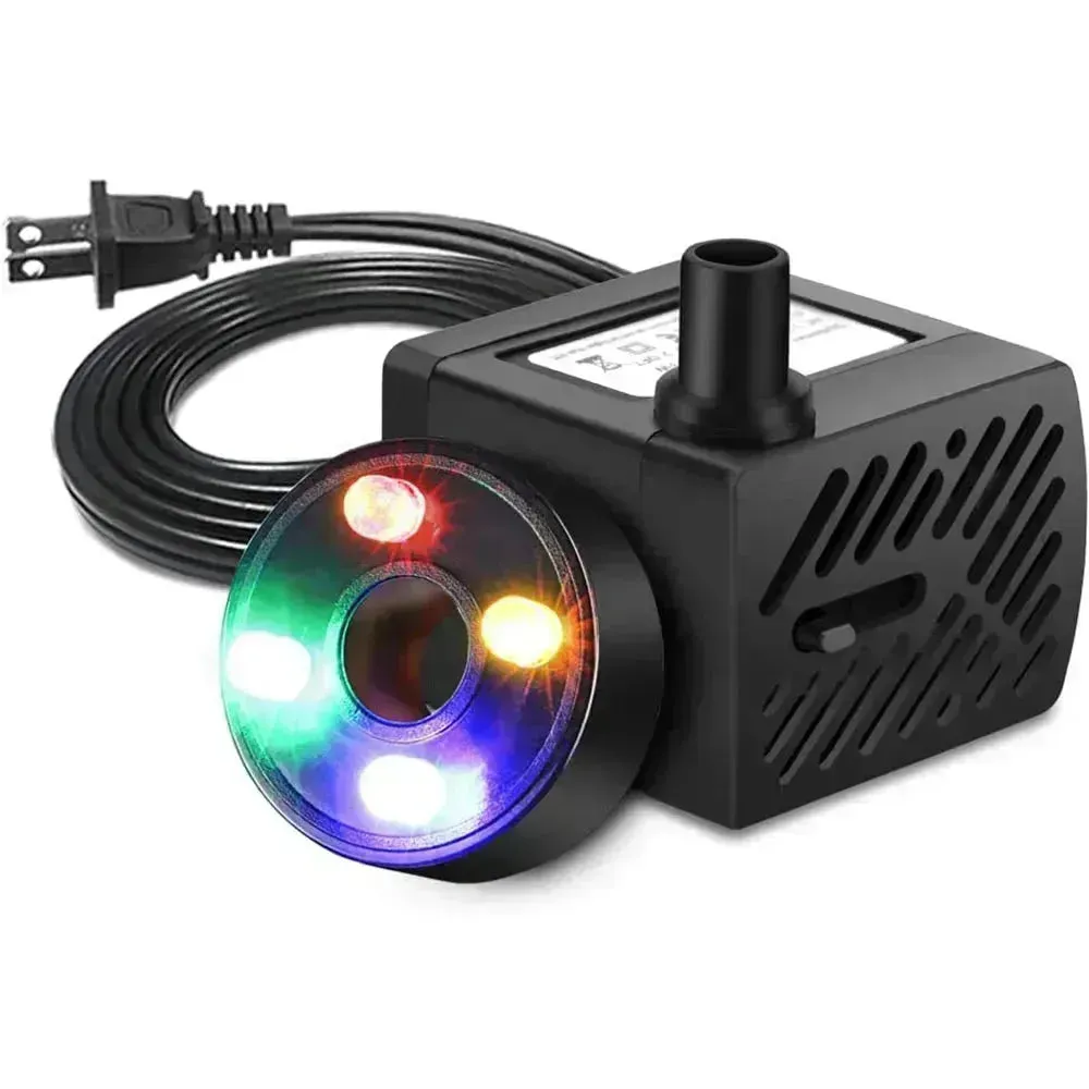 2W Submersible Aquarium Pump with LED