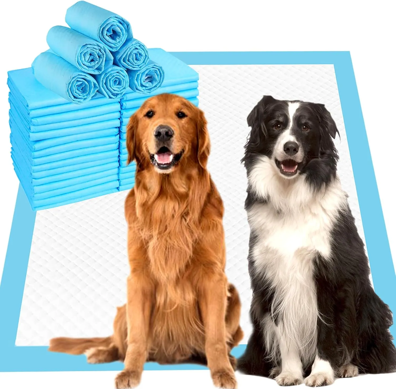 40 Count Dog Pee Pads Extra Large,36"x36"Pee Pads for Dogs Absorbent & Leak-Proof,Disposable Pet Training and Puppy Pads for Cats Dogs Rabbit