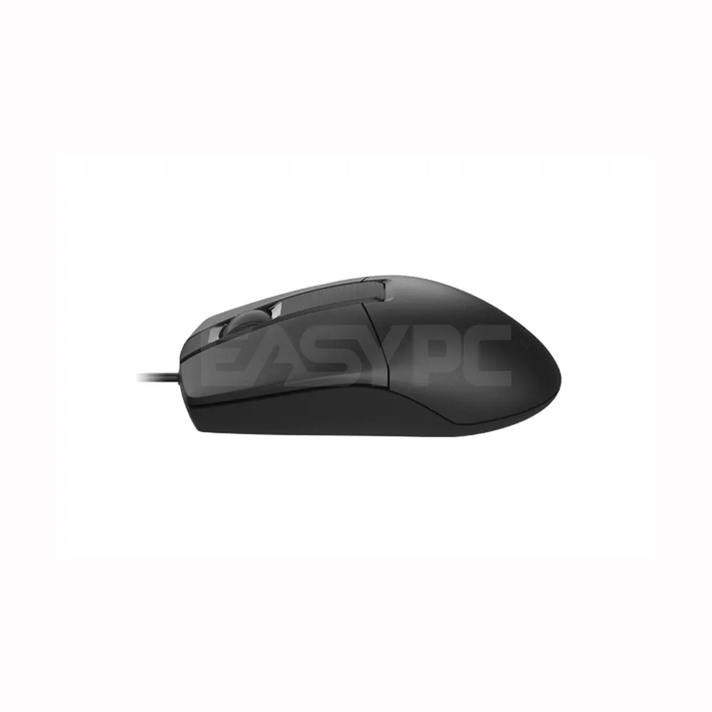 A4Tech OP-330 1200 DPI Durable Button Life 4-way wheel Silent Clicks Usb Black Mouse Black