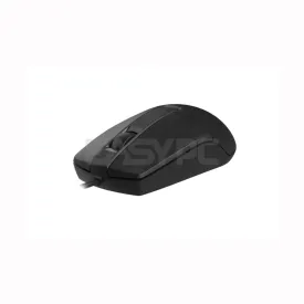 A4Tech OP-330 1200 DPI Durable Button Life 4-way wheel Silent Clicks Usb Black Mouse Black