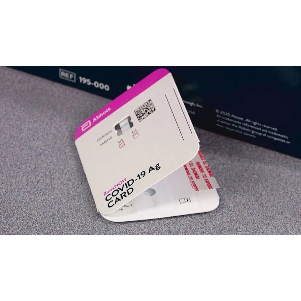 Abbott BinaxNOW Professional Antigen Rapid Test Kit Nasal Swab
