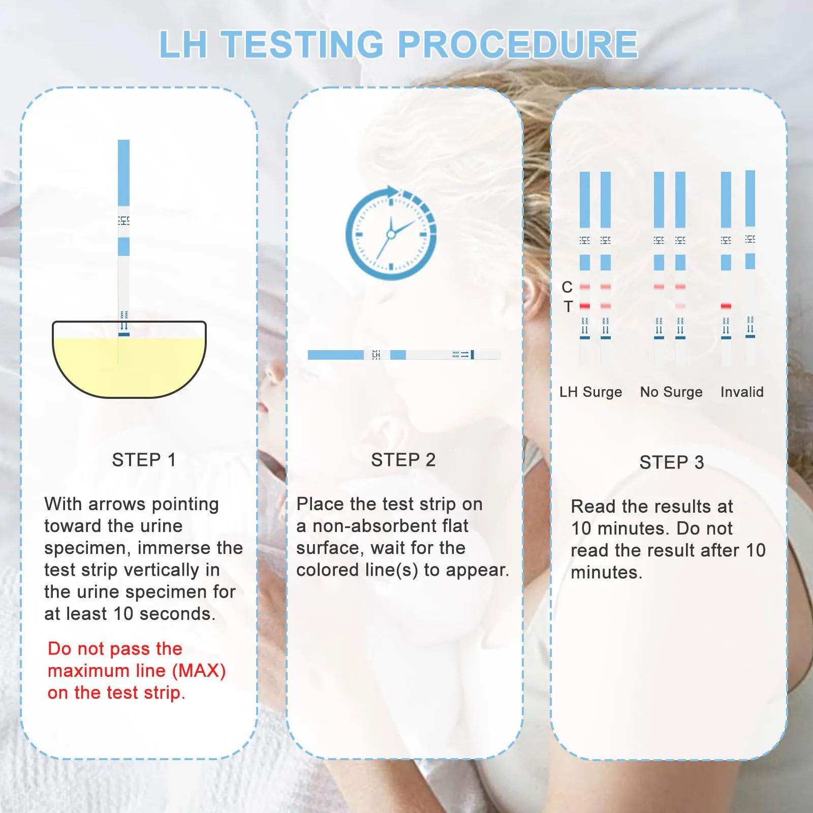 ACCUBIO 50 Ovulation Test Strips and 20 Pregnancy Test Strips Combo Kit, Over 99% Accurate Fertility Test, Sensitive LH and HCG Home Rapid Detection, with 70 Free Urine Collection Cups