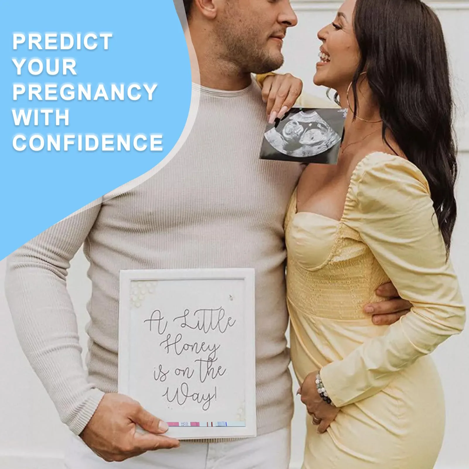 ACCUBIO 50 Ovulation Test Strips and 20 Pregnancy Test Strips Combo Kit, Over 99% Accurate Fertility Test, Sensitive LH and HCG Home Rapid Detection, with 70 Free Urine Collection Cups