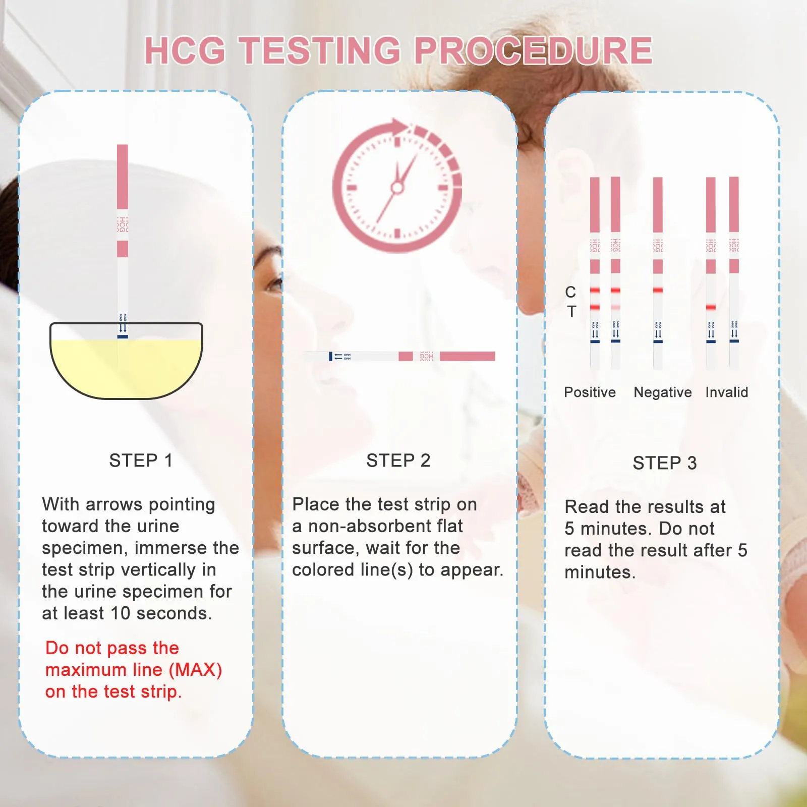 ACCUBIO 50 Ovulation Test Strips and 20 Pregnancy Test Strips Combo Kit, Over 99% Accurate Fertility Test, Sensitive LH and HCG Home Rapid Detection, with 70 Free Urine Collection Cups
