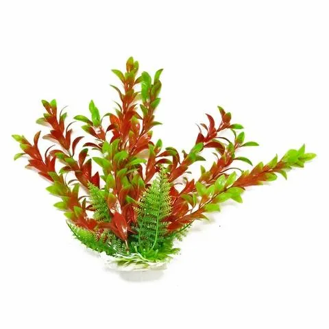 Aquatop Hygro Like Green/Red Plastic Plant