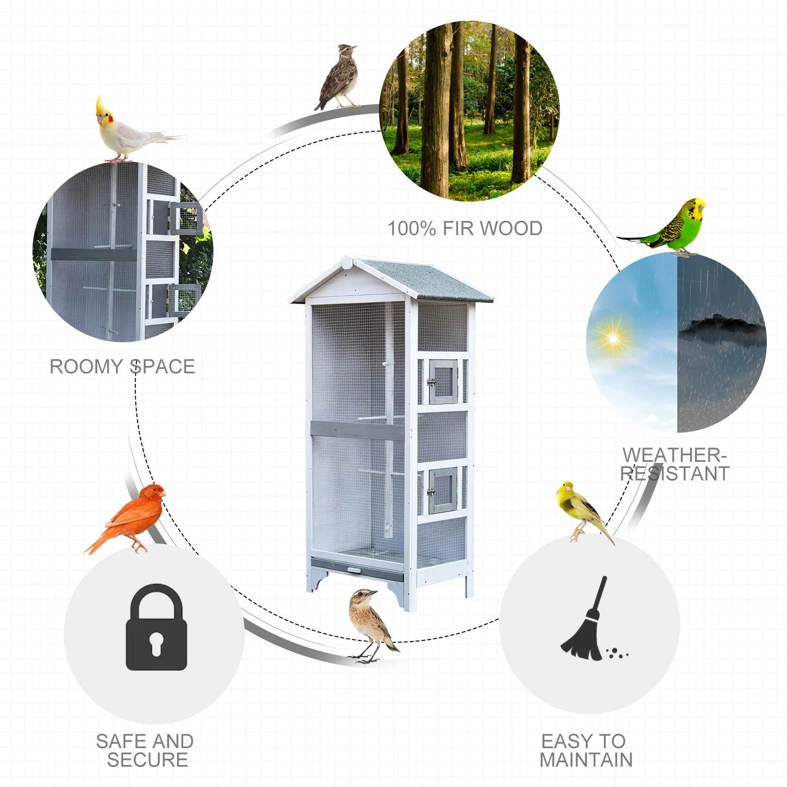 Bird Cage - Grey