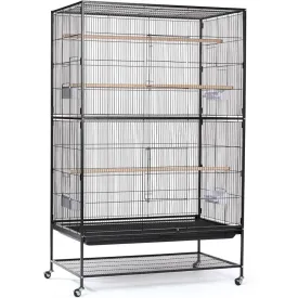 Black Extra Large Bird Cage on Wheels
