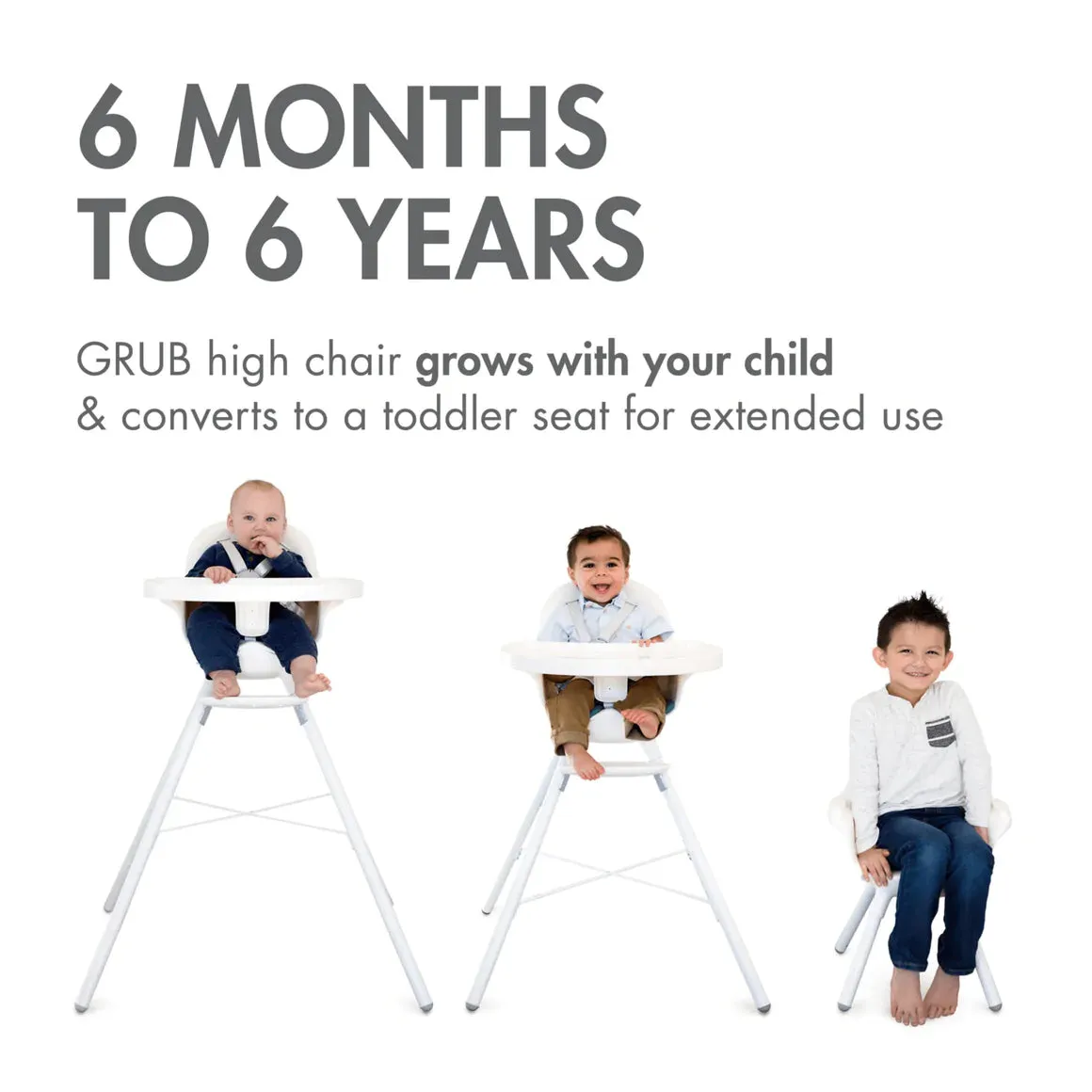 Boon Grub Dishwasher-Safe Adjustable Baby High Chair