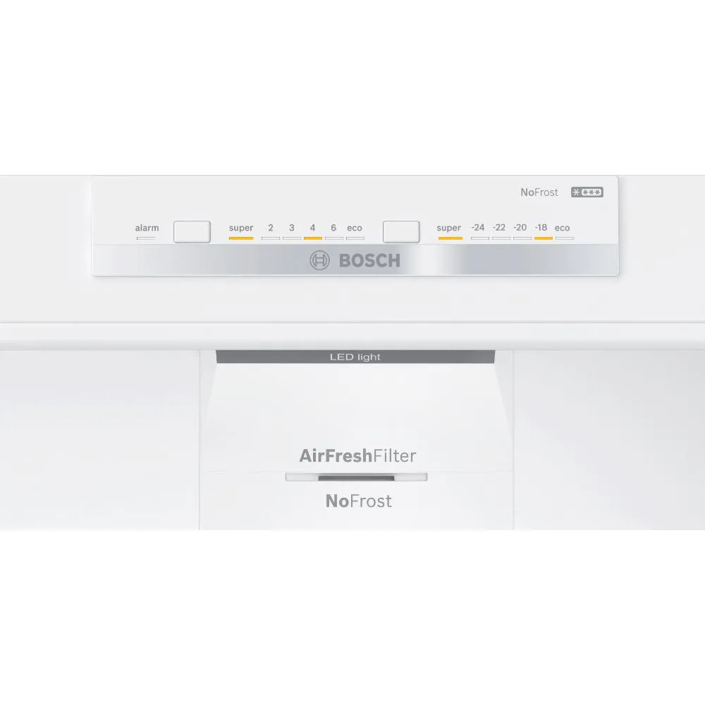 Bosch Series 4 Freestanding Refrigerator with Freezer at Bottom 186x75