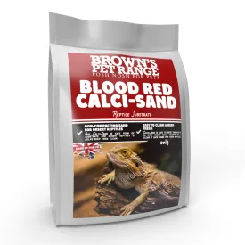 Brown's Reptile Substrate | Blood-Red Calcium Sand