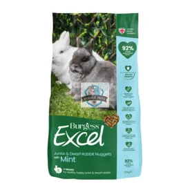 Burgess Excel Junior and Dwarf Rabbits Nuggets with Mint