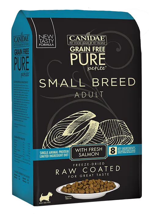 Canidae PURE Petite Small Breed Salmon Recipe Raw Coated Dry Dog Food