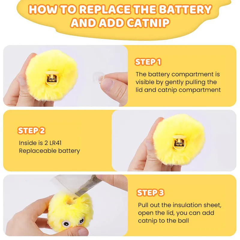 Chirping Interactive Plush Toys Balls