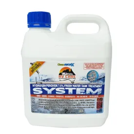 CleanAWORX - RV Care Hydrogen Peroxide   Silver Fresh Water Holding Tank Treatment 2L