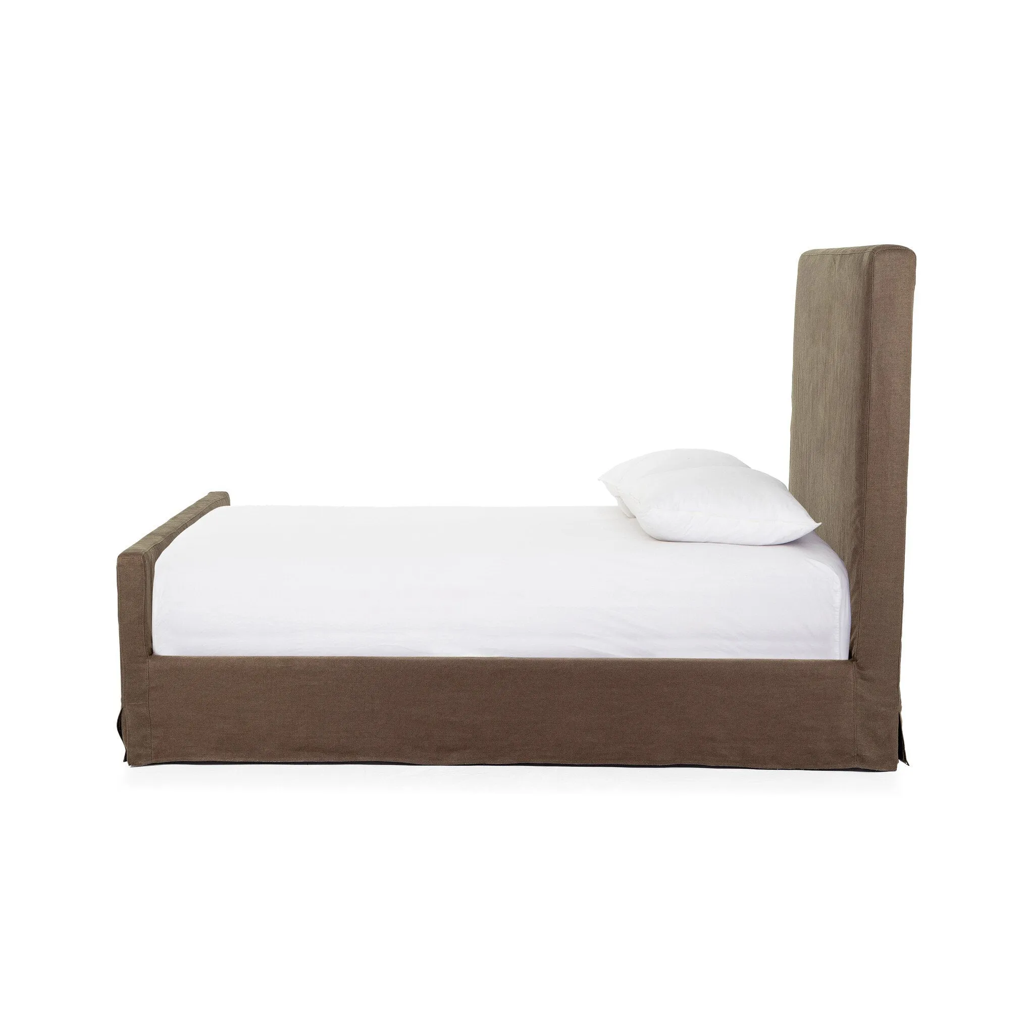 Daphne Slipcover Bed - Coffee