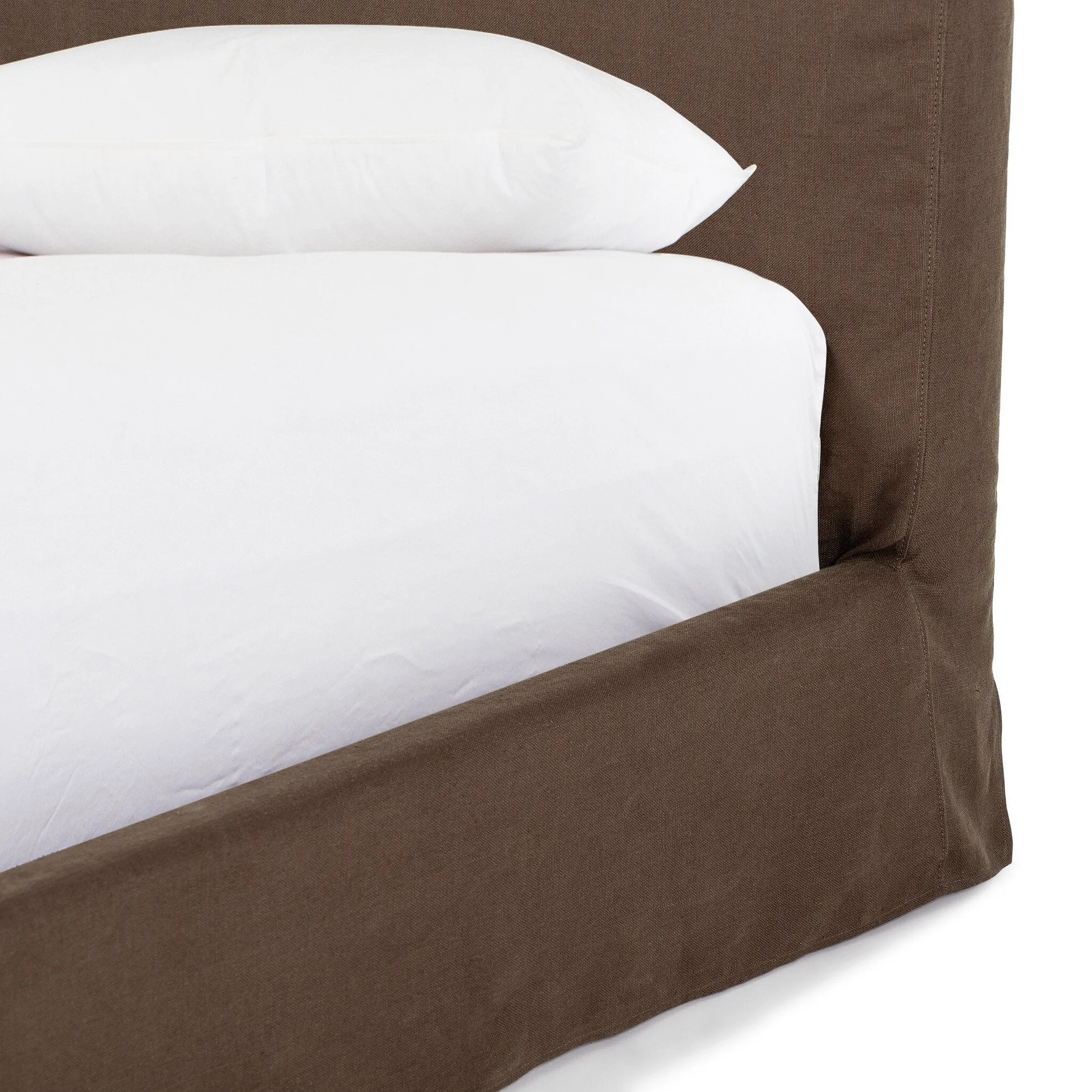 Daphne Slipcover Bed - Coffee