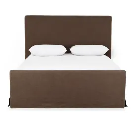 Daphne Slipcover Bed - Coffee