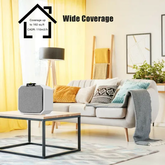 Desktop HEPA Air Purifier Home Air Cleaner with 2-in-1 Composite HEPA Filter