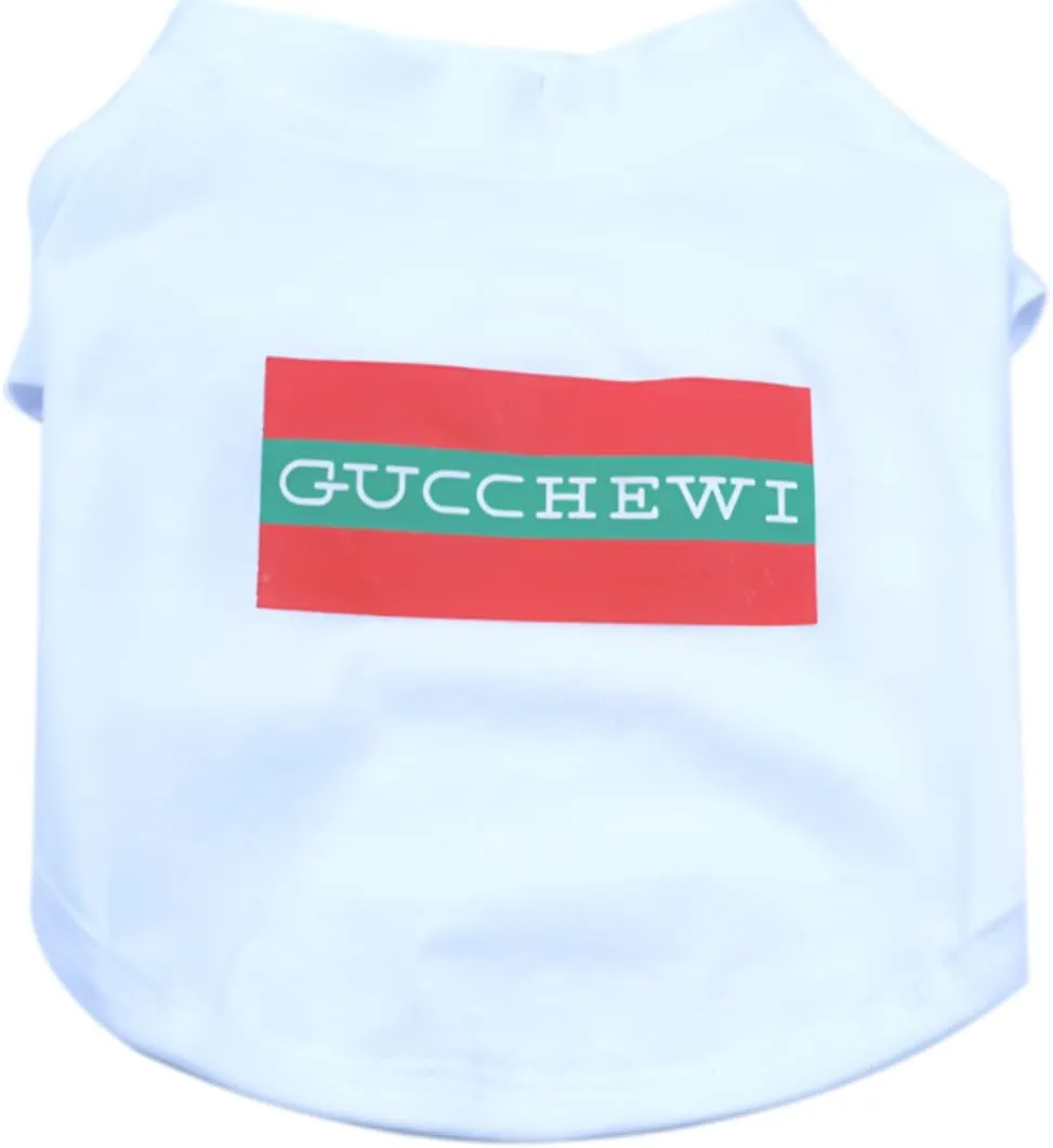 Dog T-Shirt Tee Clothes Vest Lightweight Stretchy Soft Cool Breathable Puppy (Gucchewi, Small)
