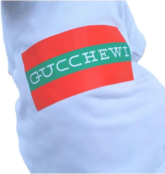 Dog T-Shirt Tee Clothes Vest Lightweight Stretchy Soft Cool Breathable Puppy (Gucchewi, Small)