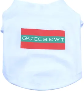 Dog T-Shirt Tee Clothes Vest Lightweight Stretchy Soft Cool Breathable Puppy (Gucchewi, Small)