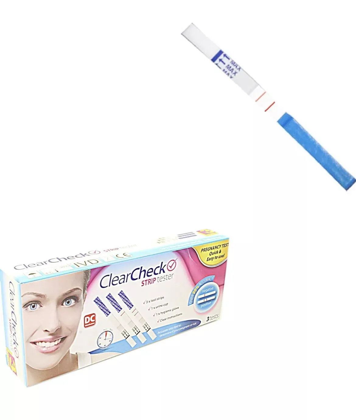 Early Pregnancy Check Test Strips (3-Tests) – 99% Accurate & Easy to Use