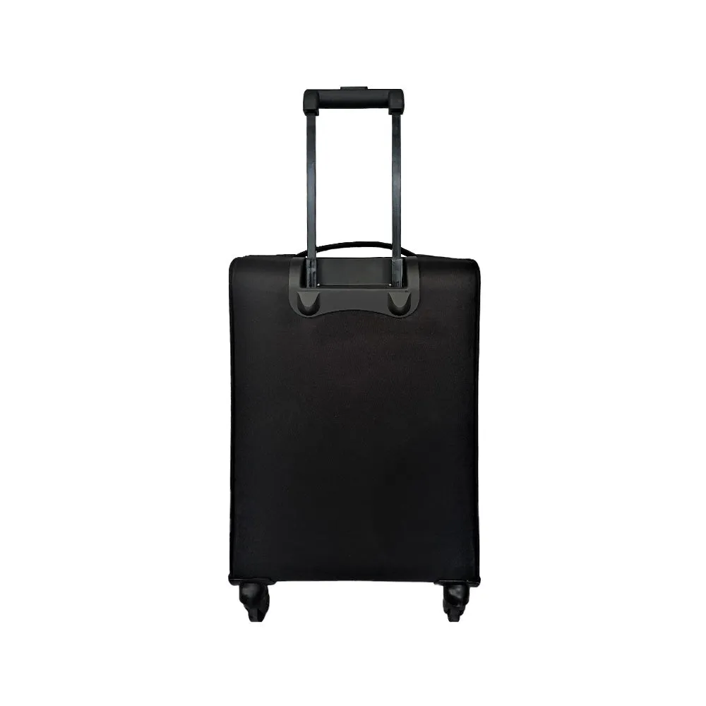Elegant Sport Square Trolley Bag Large Suitcase for Travelling -Black and Orange