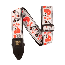 Ernie Ball Strap Jacquard Red Bird Winter