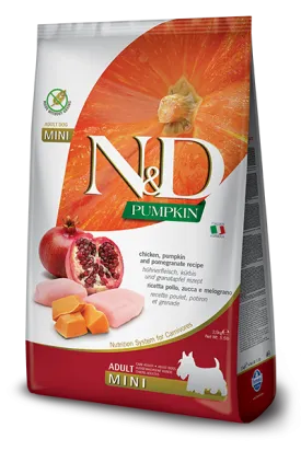 Farmina N&D Pumpkin Formula Mini Chicken and Pomegranate Adult Dog Food