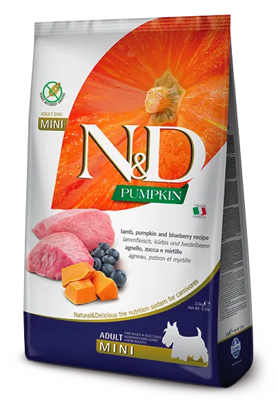 Farmina N&D Pumpkin Formula Mini Lamb & Blueberry Adult Dog Food