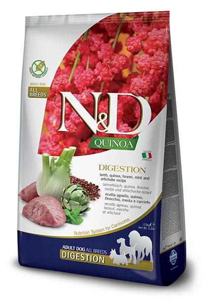 Farmina N&D Quinoa Digestion Lamb Adult Dog Food