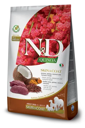 Farmina N&D Quinoa Skin & Coat Venison Adult Dog Food