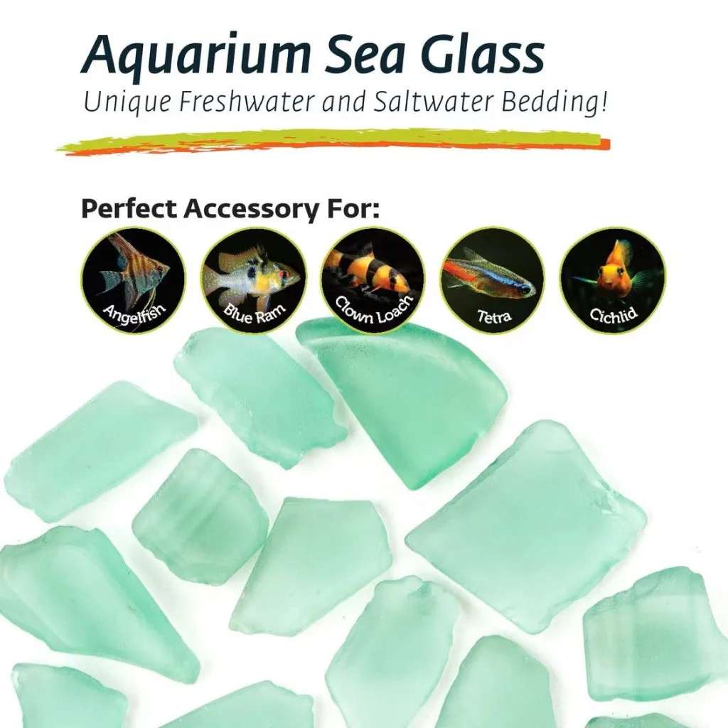 Galapagos Aquarium Sea Glass For Reptiles - 4 lb bag