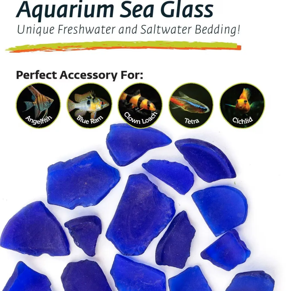 Galapagos Aquarium Sea Glass For Reptiles - 4 lb bag