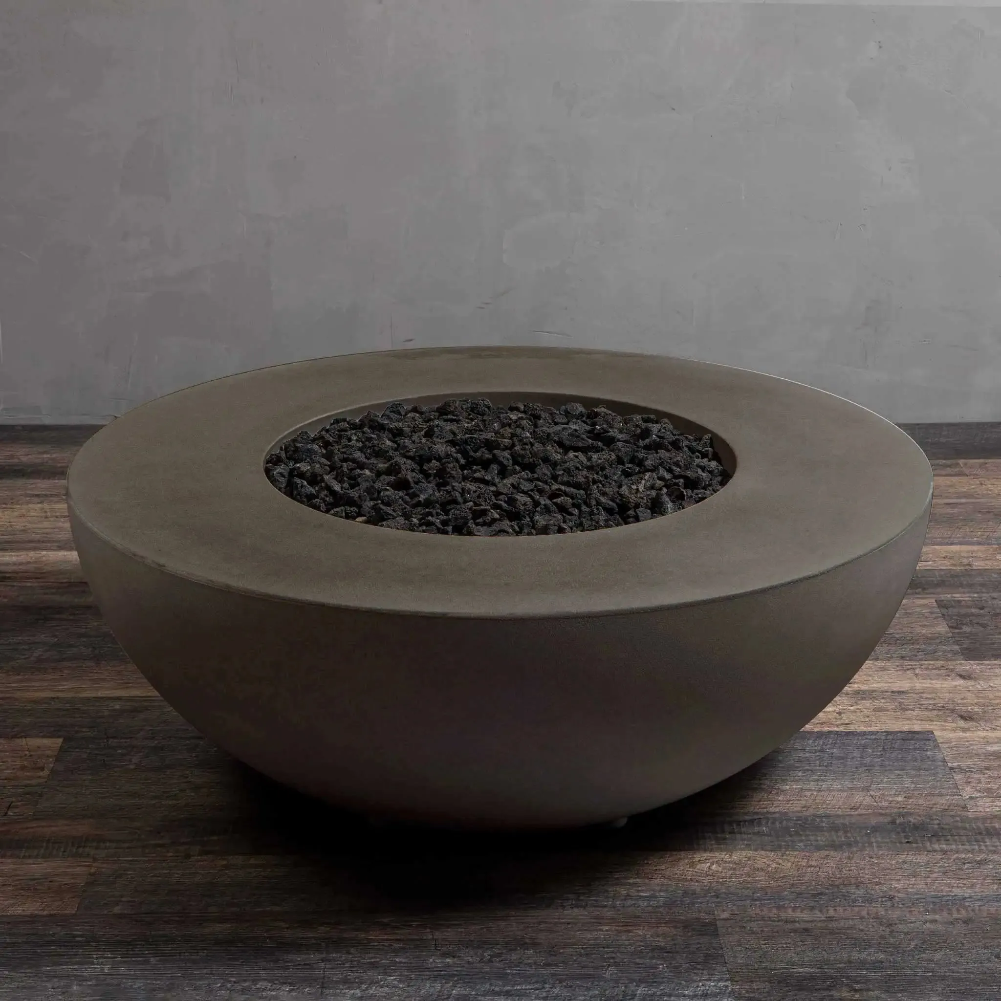 Gravity 45" W Brown Square Concrete CSA Electronic Ignition High/Low Natural Gas Fire Pit - SD-FP-GRAV-454516-BRN-ELECCSAHL-NG by Starfire Designs