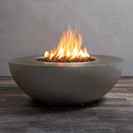 Gravity 45" W Brown Square Concrete CSA Electronic Ignition High/Low Natural Gas Fire Pit - SD-FP-GRAV-454516-BRN-ELECCSAHL-NG by Starfire Designs