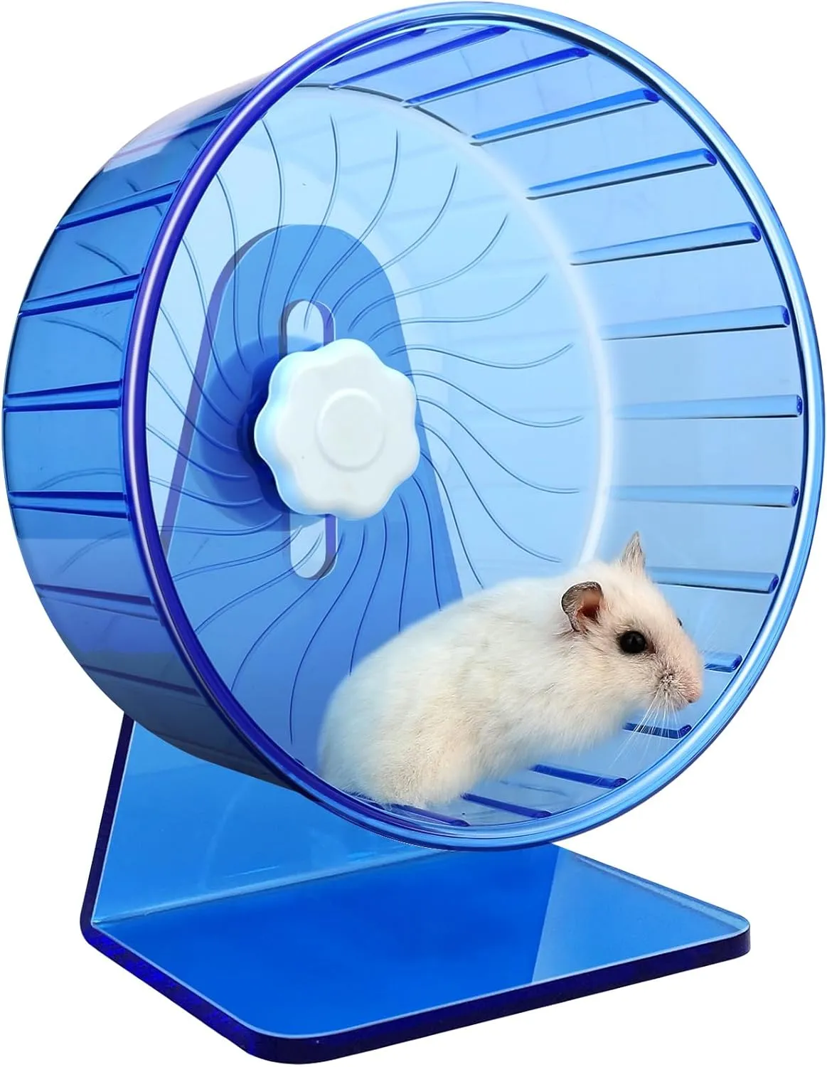 Hamster Wheel,Silent Wheel,Super Silent Hamster Exercise Wheels,Silent Hamster Wheel,Adjustable Stand Hamsters Exercise Wheels,Quiet Rat Wheel ( 5.5 inch, Blue)