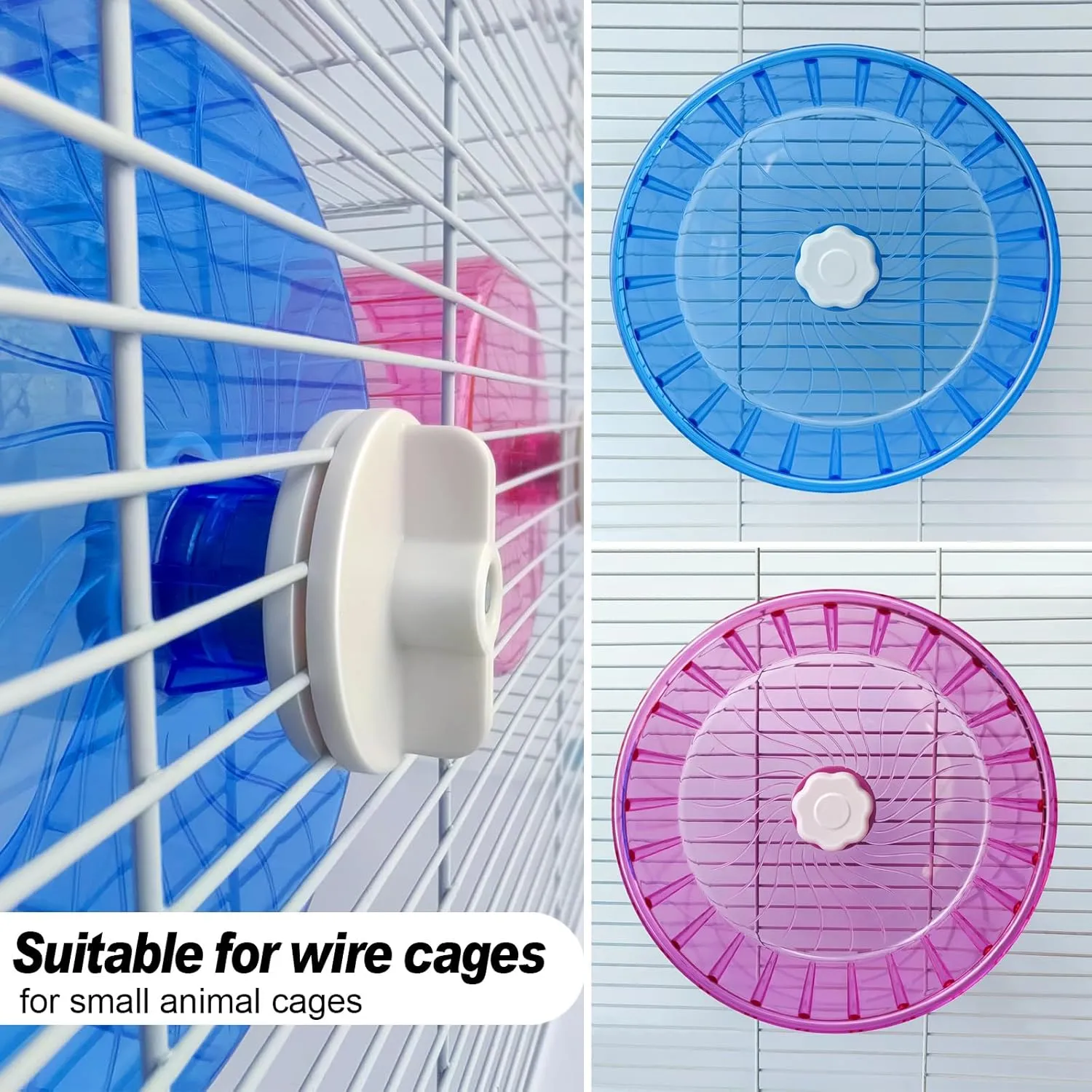 Hamster Wheel,Silent Wheel,Super Silent Hamster Exercise Wheels,Silent Hamster Wheel,Adjustable Stand Hamsters Exercise Wheels,Quiet Rat Wheel ( 5.5 inch, Blue)
