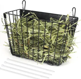 Harhana Rabbit Hay Feeder - Guinea Pig Hay Feeder - X-Large Metal Frame Bunny Hay Feeder, 9.7x4.7x6.6 inch Guinea Pig Hay Holder for Bunny, Guinea Pigs, Chinchillas, Small Animals (1 Pack)