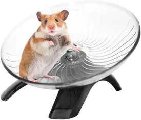 Hermit Crabs Wheel, Hamster Running Wheel,Mouse Wheel for PP Cage,Chinchilla Wheel Attach to Cage,Tortoise Wheel,Hamster Flying Saucerm,Silent Hamster Wheel(Size:7.09inch)