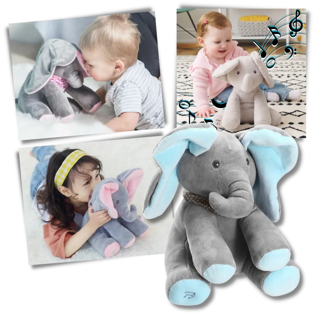 Interactive Peek a Boo Elephant