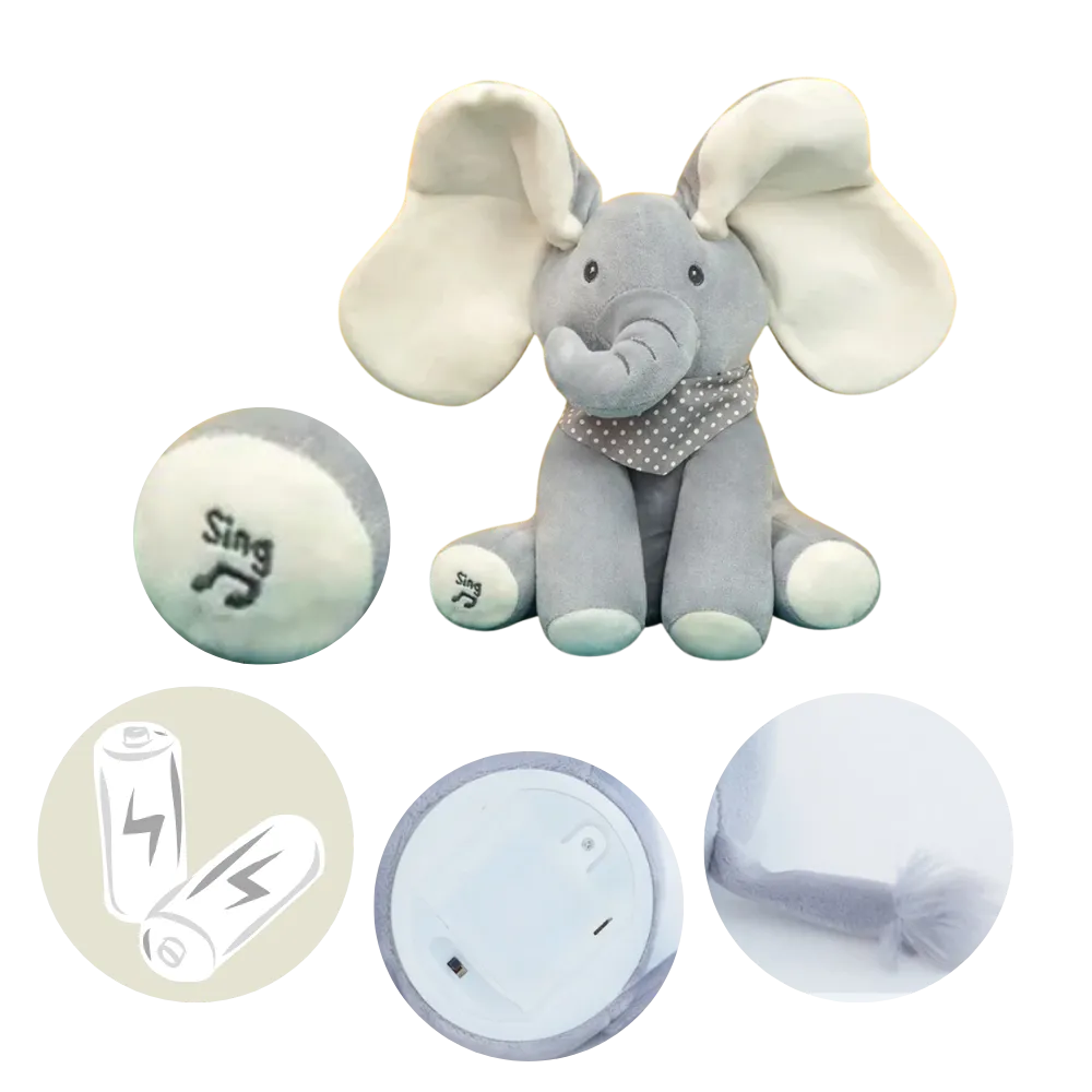 Interactive Peek a Boo Elephant