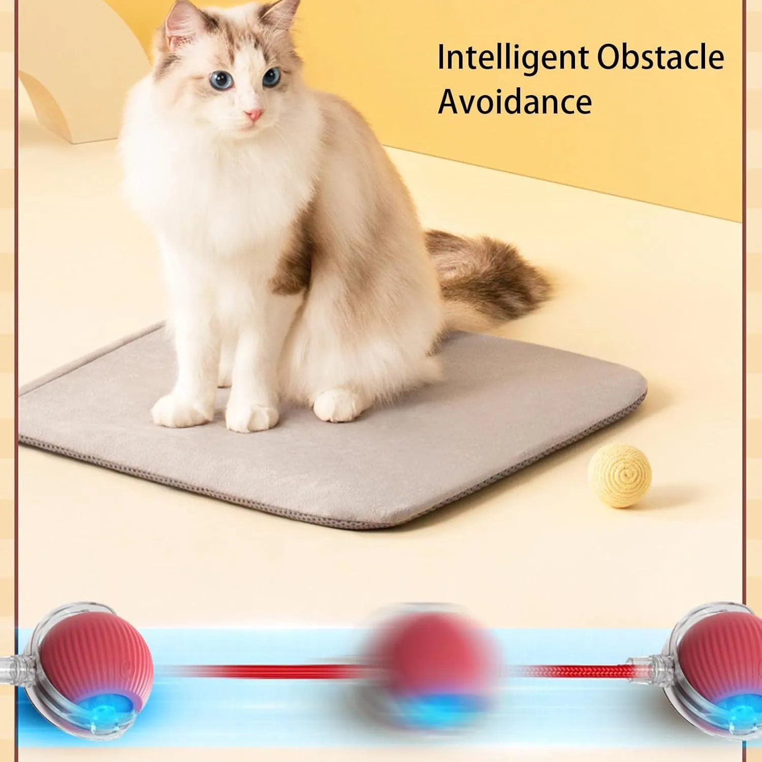 Interactive Smart Automatic  Pet Ball Toy for Cats and Dogs