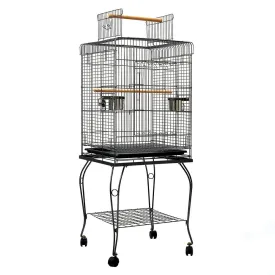 i.Pet - 145cm Large Bird Cage Aviary with Stainless Steel Feeders
