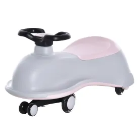 Kids Ride On Wiggle Car - Dolphin Shaped - Grey